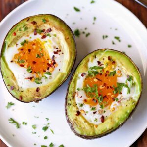 Baked Avocado with Egg