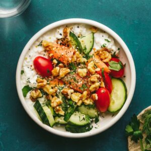 Savory Cottage Cheese Bowl