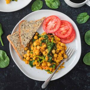 Tofu or Chickpea Scramble